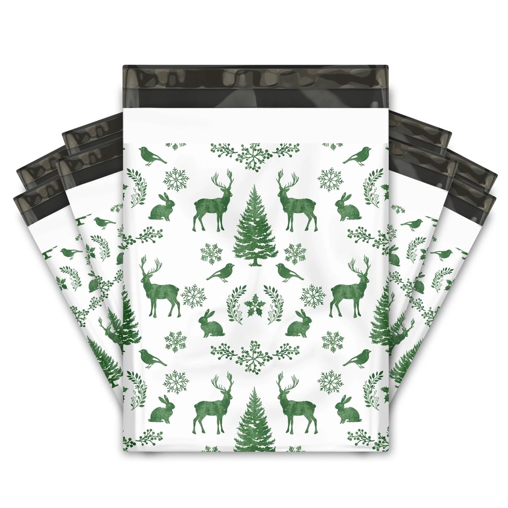 Winter Deer Poly Mailers 10x13 Pack of 25 - Picture 12 of 15